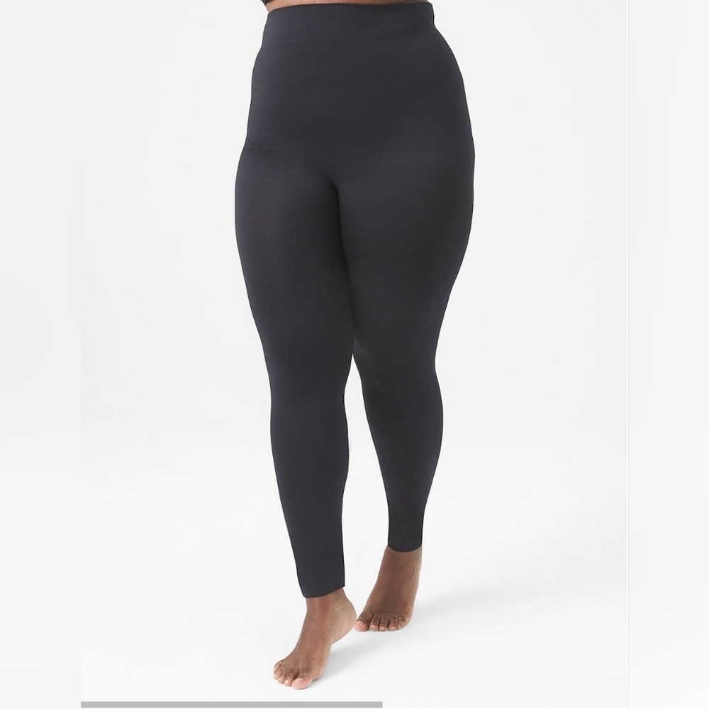 🔥Women's Plus Ultra-High Waist Footless Shaping Opaque Leggings 0X/1X or 14/16